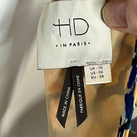 HD‎ in Paris Anthropologie Mayacamas Maxi Dress Multi Colored Sleeveless Size 6 - Picture 9 of 11